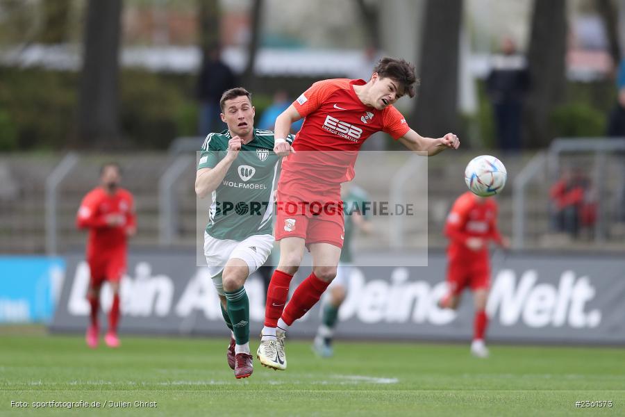 Elija Härtl, Sachs-Stadion, Schweinfurt, 25.04.2023, sport, action, Fussball, BFV, 33. Spieltag, Regionalliga Bayern, HAN, FCS, SpVgg Hankofen-Hailing, 1. FC Schweinfurt - Bild-ID: 2361573