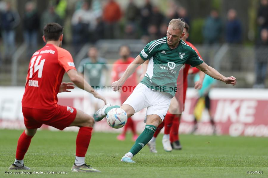 Benjamin Hadžić, Sachs-Stadion, Schweinfurt, 25.04.2023, sport, action, Fussball, BFV, 33. Spieltag, Regionalliga Bayern, HAN, FCS, SpVgg Hankofen-Hailing, 1. FC Schweinfurt - Bild-ID: 2361585 Benjamin Hadžić, Sachs-Stadion, Schweinfurt, 25.04.2023, sport, action, Fussball, BFV, 33. Spieltag, Regionalliga Bayern, HAN, FCS, SpVgg Hankofen-Hailing, 1. FC Schweinfurt - Bild-ID: 2361585