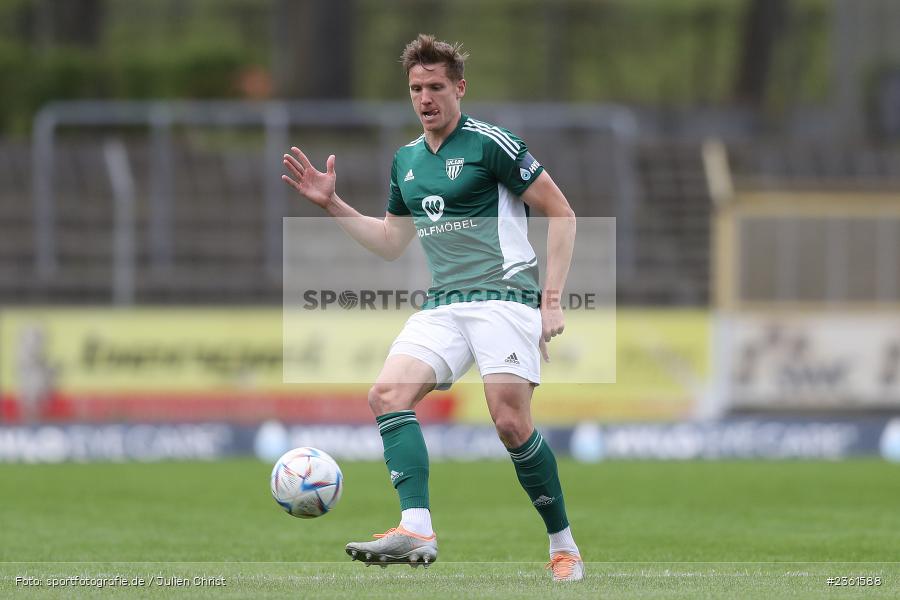 Lukas Aigner, Sachs-Stadion, Schweinfurt, 25.04.2023, sport, action, Fussball, BFV, 33. Spieltag, Regionalliga Bayern, HAN, FCS, SpVgg Hankofen-Hailing, 1. FC Schweinfurt - Bild-ID: 2361588