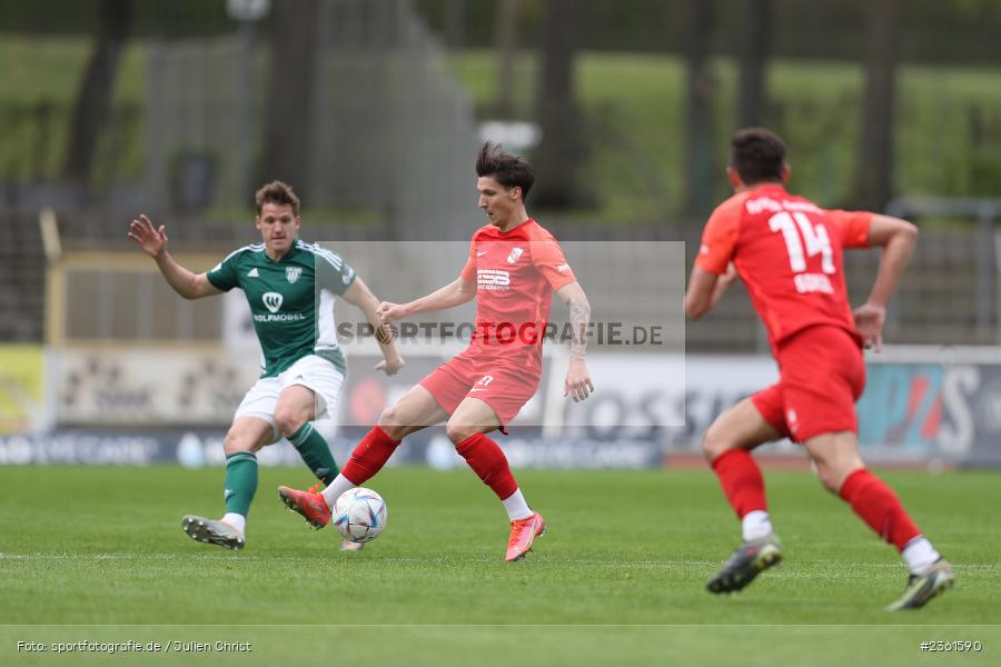 Vincent Ketzer, Sachs-Stadion, Schweinfurt, 25.04.2023, sport, action, Fussball, BFV, 33. Spieltag, Regionalliga Bayern, HAN, FCS, SpVgg Hankofen-Hailing, 1. FC Schweinfurt - Bild-ID: 2361590
