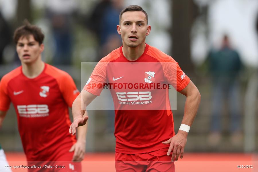 Tobias Beck, Sachs-Stadion, Schweinfurt, 25.04.2023, sport, action, Fussball, BFV, 33. Spieltag, Regionalliga Bayern, HAN, FCS, SpVgg Hankofen-Hailing, 1. FC Schweinfurt - Bild-ID: 2361592