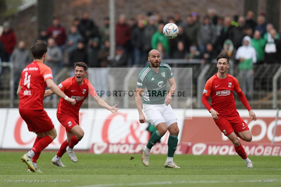 Adam Jabiri, Sachs-Stadion, Schweinfurt, 25.04.2023, sport, action, Fussball, BFV, 33. Spieltag, Regionalliga Bayern, HAN, FCS, SpVgg Hankofen-Hailing, 1. FC Schweinfurt - Bild-ID: 2361597