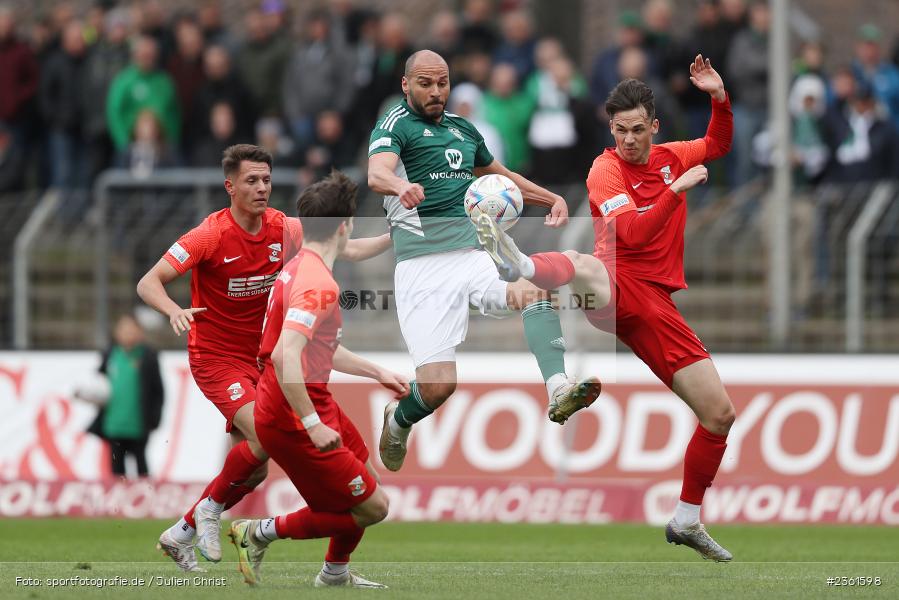 Adam Jabiri, Sachs-Stadion, Schweinfurt, 25.04.2023, sport, action, Fussball, BFV, 33. Spieltag, Regionalliga Bayern, HAN, FCS, SpVgg Hankofen-Hailing, 1. FC Schweinfurt - Bild-ID: 2361598