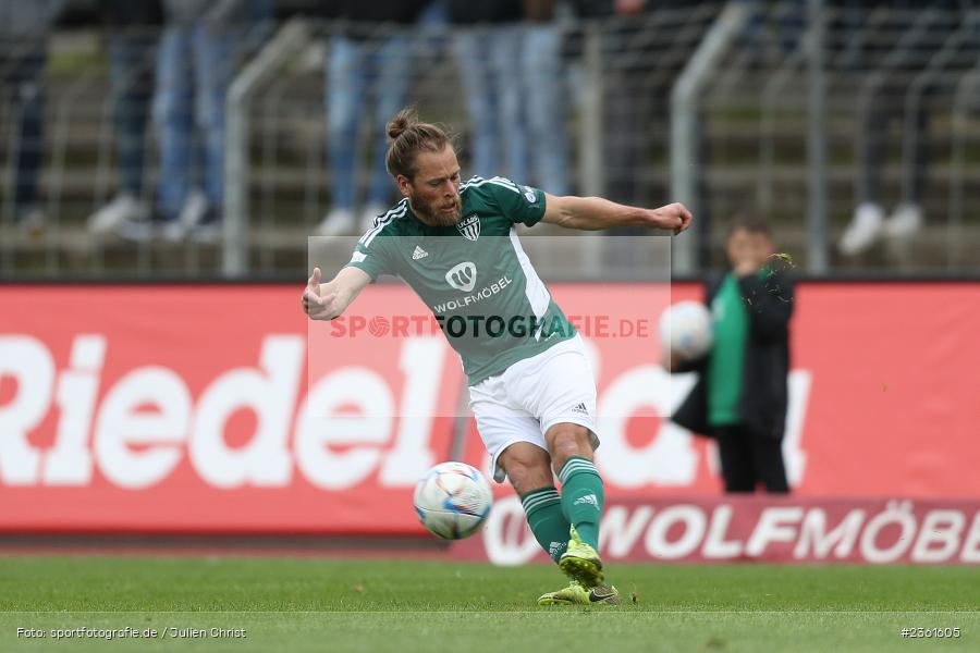 Kristian Böhnlein, Sachs-Stadion, Schweinfurt, 25.04.2023, sport, action, Fussball, BFV, 33. Spieltag, Regionalliga Bayern, HAN, FCS, SpVgg Hankofen-Hailing, 1. FC Schweinfurt - Bild-ID: 2361605
