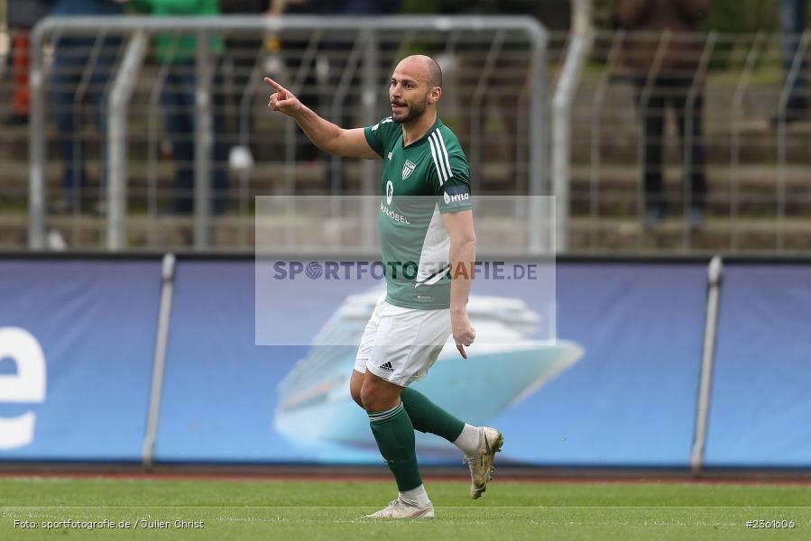 Adam Jabiri, Sachs-Stadion, Schweinfurt, 25.04.2023, sport, action, Fussball, BFV, 33. Spieltag, Regionalliga Bayern, HAN, FCS, SpVgg Hankofen-Hailing, 1. FC Schweinfurt - Bild-ID: 2361606