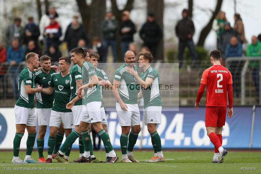 Adam Jabiri, Sachs-Stadion, Schweinfurt, 25.04.2023, sport, action, Fussball, BFV, 33. Spieltag, Regionalliga Bayern, HAN, FCS, SpVgg Hankofen-Hailing, 1. FC Schweinfurt - Bild-ID: 2361613