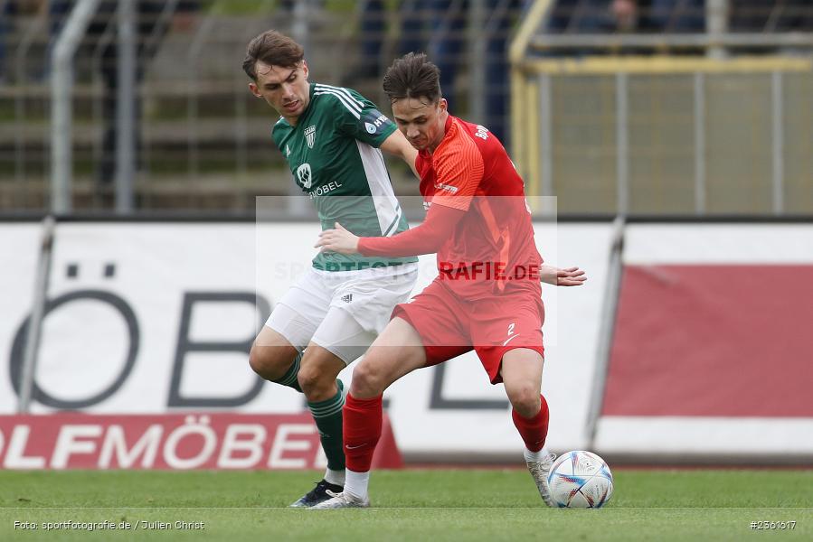 Jonas Blümel, Sachs-Stadion, Schweinfurt, 25.04.2023, sport, action, Fussball, BFV, 33. Spieltag, Regionalliga Bayern, HAN, FCS, SpVgg Hankofen-Hailing, 1. FC Schweinfurt - Bild-ID: 2361617