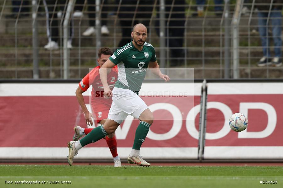 Adam Jabiri, Sachs-Stadion, Schweinfurt, 25.04.2023, sport, action, Fussball, BFV, 33. Spieltag, Regionalliga Bayern, HAN, FCS, SpVgg Hankofen-Hailing, 1. FC Schweinfurt - Bild-ID: 2361628