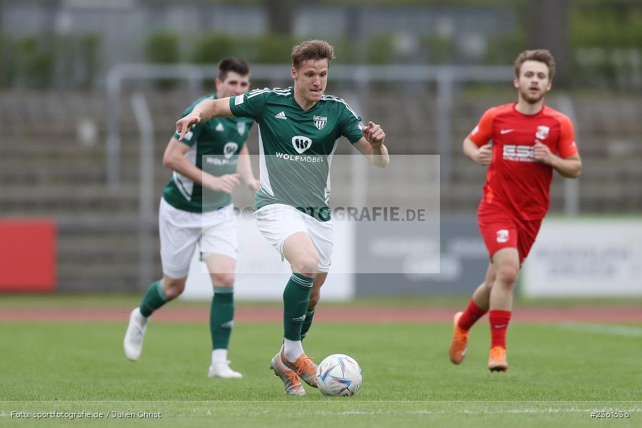 Lukas Aigner, Sachs-Stadion, Schweinfurt, 25.04.2023, sport, action, Fussball, BFV, 33. Spieltag, Regionalliga Bayern, HAN, FCS, SpVgg Hankofen-Hailing, 1. FC Schweinfurt - Bild-ID: 2361636