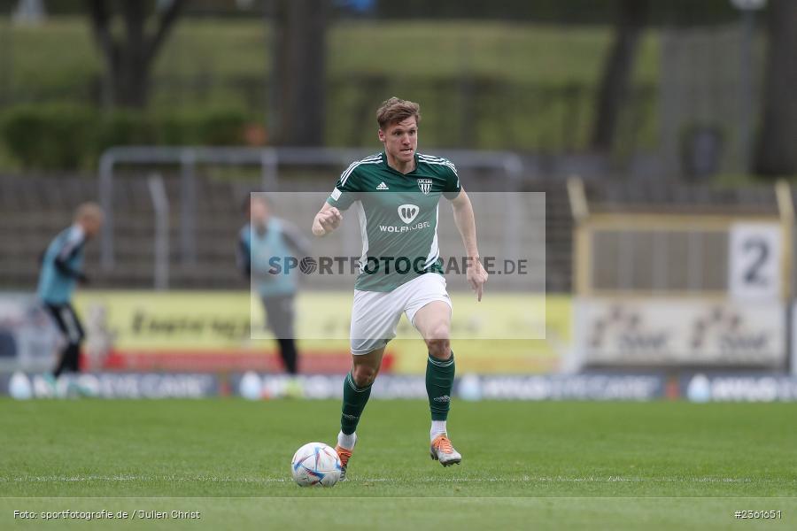 Lukas Aigner, Sachs-Stadion, Schweinfurt, 25.04.2023, sport, action, Fussball, BFV, 33. Spieltag, Regionalliga Bayern, HAN, FCS, SpVgg Hankofen-Hailing, 1. FC Schweinfurt - Bild-ID: 2361651