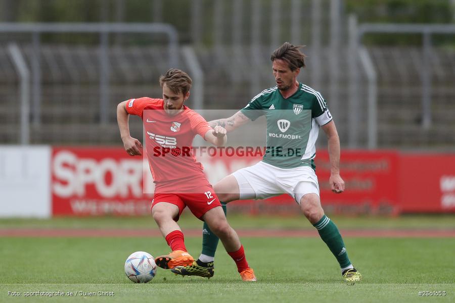 Brian Wagner, Sachs-Stadion, Schweinfurt, 25.04.2023, sport, action, Fussball, BFV, 33. Spieltag, Regionalliga Bayern, HAN, FCS, SpVgg Hankofen-Hailing, 1. FC Schweinfurt - Bild-ID: 2361653