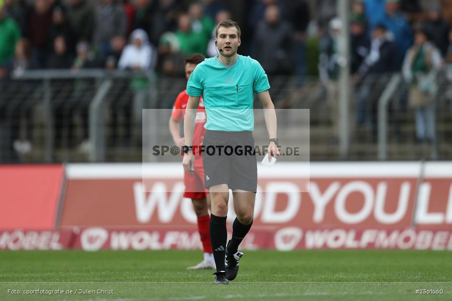 Simon Schreiner, Sachs-Stadion, Schweinfurt, 25.04.2023, sport, action, Fussball, BFV, 33. Spieltag, Regionalliga Bayern, HAN, FCS, SpVgg Hankofen-Hailing, 1. FC Schweinfurt - Bild-ID: 2361660