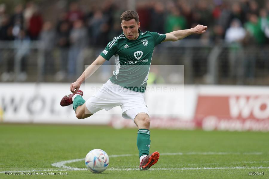 Tim Kraus, Sachs-Stadion, Schweinfurt, 25.04.2023, sport, action, Fussball, BFV, 33. Spieltag, Regionalliga Bayern, HAN, FCS, SpVgg Hankofen-Hailing, 1. FC Schweinfurt - Bild-ID: 2361661 Tim Kraus, Sachs-Stadion, Schweinfurt, 25.04.2023, sport, action, Fussball, BFV, 33. Spieltag, Regionalliga Bayern, HAN, FCS, SpVgg Hankofen-Hailing, 1. FC Schweinfurt - Bild-ID: 2361661