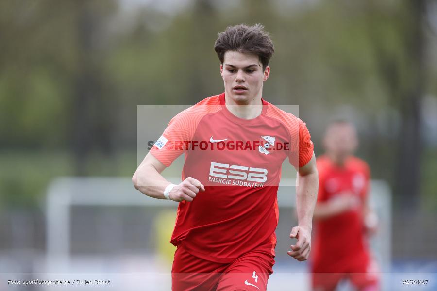 Elija Härtl, Sachs-Stadion, Schweinfurt, 25.04.2023, sport, action, Fussball, BFV, 33. Spieltag, Regionalliga Bayern, HAN, FCS, SpVgg Hankofen-Hailing, 1. FC Schweinfurt - Bild-ID: 2361667