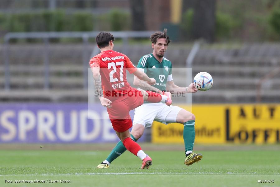 Vincent Ketzer, Sachs-Stadion, Schweinfurt, 25.04.2023, sport, action, Fussball, BFV, 33. Spieltag, Regionalliga Bayern, HAN, FCS, SpVgg Hankofen-Hailing, 1. FC Schweinfurt - Bild-ID: 2361673