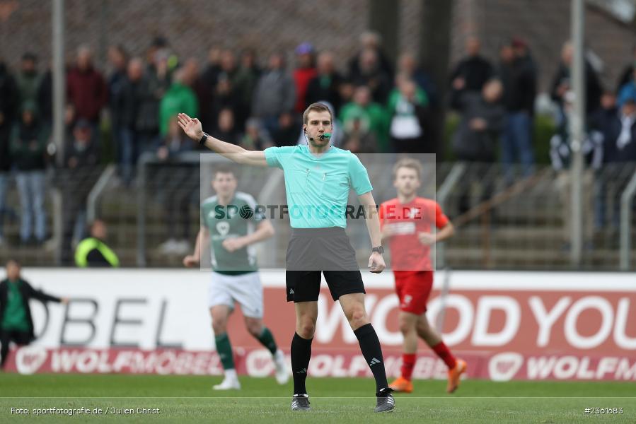 Simon Schreiner, Sachs-Stadion, Schweinfurt, 25.04.2023, sport, action, Fussball, BFV, 33. Spieltag, Regionalliga Bayern, HAN, FCS, SpVgg Hankofen-Hailing, 1. FC Schweinfurt - Bild-ID: 2361683