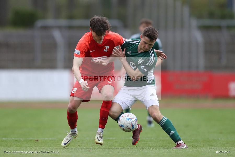 Elija Härtl, Sachs-Stadion, Schweinfurt, 25.04.2023, sport, action, Fussball, BFV, 33. Spieltag, Regionalliga Bayern, HAN, FCS, SpVgg Hankofen-Hailing, 1. FC Schweinfurt - Bild-ID: 2361693