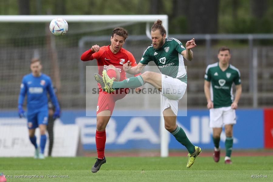 David Vogl, Sachs-Stadion, Schweinfurt, 25.04.2023, sport, action, Fussball, BFV, 33. Spieltag, Regionalliga Bayern, HAN, FCS, SpVgg Hankofen-Hailing, 1. FC Schweinfurt - Bild-ID: 2361704