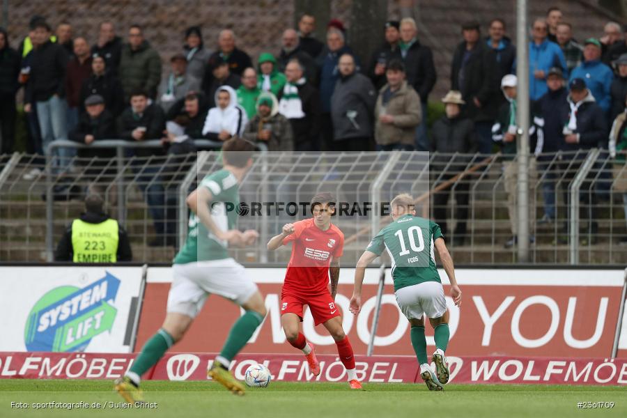 Vincent Ketzer, Sachs-Stadion, Schweinfurt, 25.04.2023, sport, action, Fussball, BFV, 33. Spieltag, Regionalliga Bayern, HAN, FCS, SpVgg Hankofen-Hailing, 1. FC Schweinfurt - Bild-ID: 2361709 Vincent Ketzer, Sachs-Stadion, Schweinfurt, 25.04.2023, sport, action, Fussball, BFV, 33. Spieltag, Regionalliga Bayern, HAN, FCS, SpVgg Hankofen-Hailing, 1. FC Schweinfurt - Bild-ID: 2361709