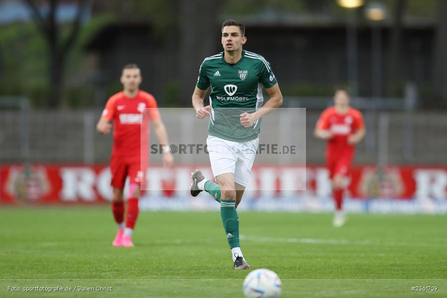 Ivan Mihaljevic, Sachs-Stadion, Schweinfurt, 25.04.2023, sport, action, Fussball, BFV, 33. Spieltag, Regionalliga Bayern, HAN, FCS, SpVgg Hankofen-Hailing, 1. FC Schweinfurt - Bild-ID: 2361729