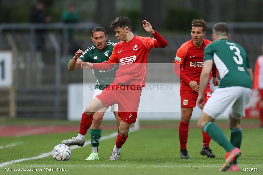 Jonas Blümel, Sachs-Stadion, Schweinfurt, 25.04.2023, sport, action, Fussball, BFV, 33. Spieltag, Regionalliga Bayern, HAN, FCS, SpVgg Hankofen-Hailing, 1. FC Schweinfurt - Bild-ID: 2361758