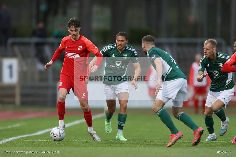 Jonas Blümel, Sachs-Stadion, Schweinfurt, 25.04.2023, sport, action, Fussball, BFV, 33. Spieltag, Regionalliga Bayern, HAN, FCS, SpVgg Hankofen-Hailing, 1. FC Schweinfurt - Bild-ID: 2361759
