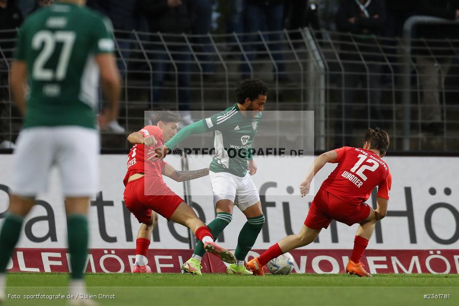 Malik Mc Lemore, Sachs-Stadion, Schweinfurt, 25.04.2023, sport, action, Fussball, BFV, 33. Spieltag, Regionalliga Bayern, HAN, FCS, SpVgg Hankofen-Hailing, 1. FC Schweinfurt - Bild-ID: 2361781