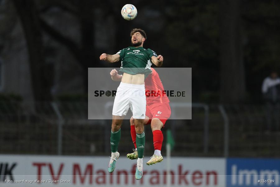 Lucas Zeller, Sachs-Stadion, Schweinfurt, 25.04.2023, sport, action, Fussball, BFV, 33. Spieltag, Regionalliga Bayern, HAN, FCS, SpVgg Hankofen-Hailing, 1. FC Schweinfurt - Bild-ID: 2361789