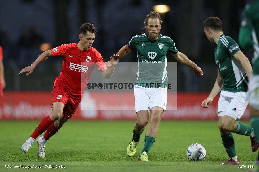 Kristian Böhnlein, Sachs-Stadion, Schweinfurt, 25.04.2023, sport, action, Fussball, BFV, 33. Spieltag, Regionalliga Bayern, HAN, FCS, SpVgg Hankofen-Hailing, 1. FC Schweinfurt - Bild-ID: 2361838