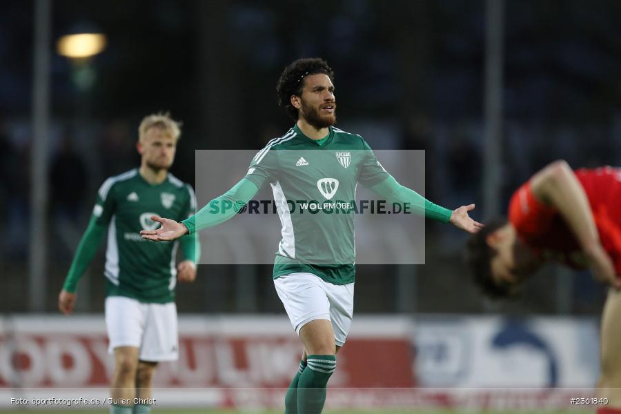 Malik Mc Lemore, Sachs-Stadion, Schweinfurt, 25.04.2023, sport, action, Fussball, BFV, 33. Spieltag, Regionalliga Bayern, HAN, FCS, SpVgg Hankofen-Hailing, 1. FC Schweinfurt - Bild-ID: 2361840