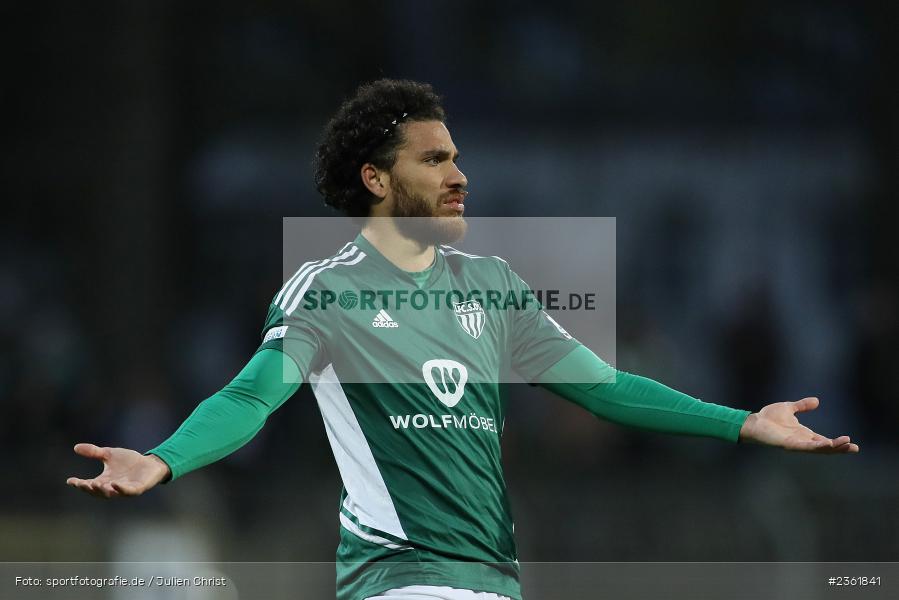 Malik Mc Lemore, Sachs-Stadion, Schweinfurt, 25.04.2023, sport, action, Fussball, BFV, 33. Spieltag, Regionalliga Bayern, HAN, FCS, SpVgg Hankofen-Hailing, 1. FC Schweinfurt - Bild-ID: 2361841