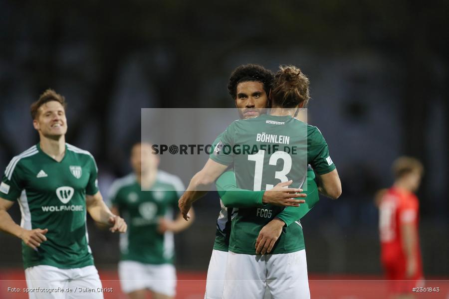 Malik Mc Lemore, Sachs-Stadion, Schweinfurt, 25.04.2023, sport, action, Fussball, BFV, 33. Spieltag, Regionalliga Bayern, HAN, FCS, SpVgg Hankofen-Hailing, 1. FC Schweinfurt - Bild-ID: 2361843