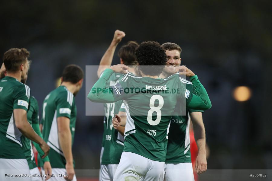 Team, Malik Mc Lemore, Sachs-Stadion, Schweinfurt, 25.04.2023, sport, action, Fussball, BFV, 33. Spieltag, Regionalliga Bayern, HAN, FCS, SpVgg Hankofen-Hailing, 1. FC Schweinfurt - Bild-ID: 2361852