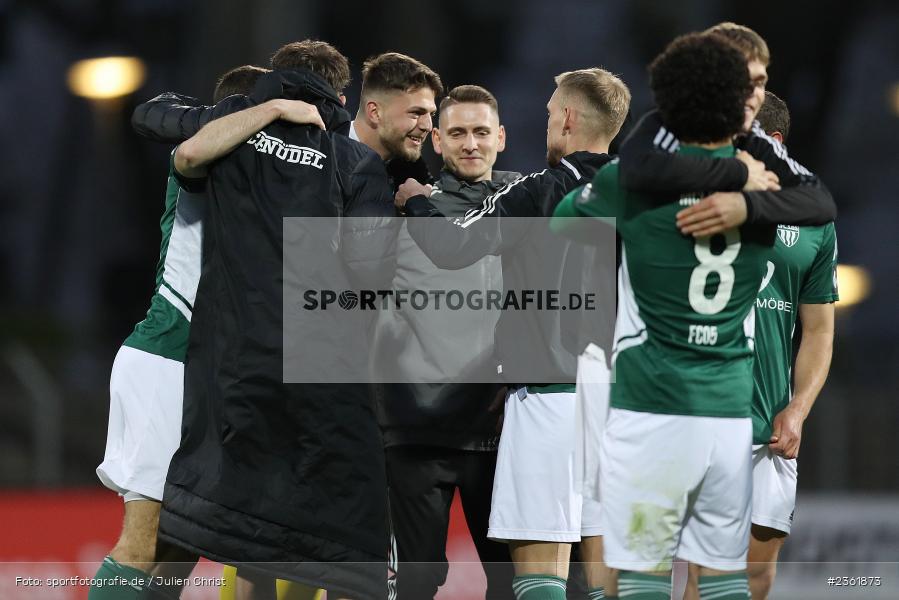 Sachs-Stadion, Schweinfurt, 25.04.2023, sport, action, Fussball, BFV, 33. Spieltag, Regionalliga Bayern, HAN, FCS, SpVgg Hankofen-Hailing, 1. FC Schweinfurt - Bild-ID: 2361873