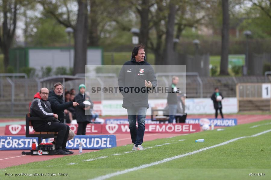 Heribert Ketterl, Sachs-Stadion, Schweinfurt, 26.04.2023, sport, action, Fussball, BFV, 33. Spieltag, Regionalliga Bayern, HAN, FCS, SpVgg Hankofen-Hailing, 1. FC Schweinfurt - Bild-ID: 2361883
