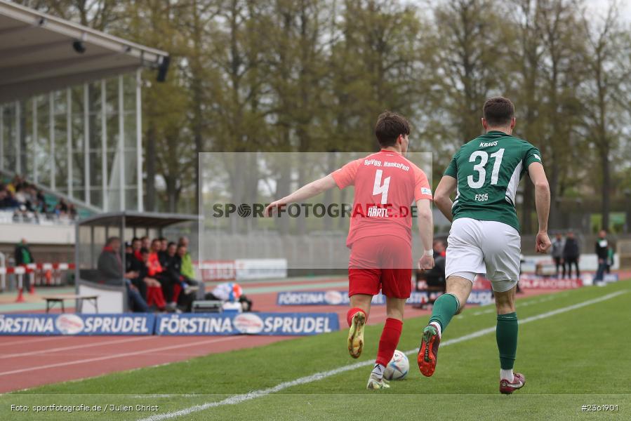 Elija Härtl, Sachs-Stadion, Schweinfurt, 26.04.2023, sport, action, Fussball, BFV, 33. Spieltag, Regionalliga Bayern, HAN, FCS, SpVgg Hankofen-Hailing, 1. FC Schweinfurt - Bild-ID: 2361901