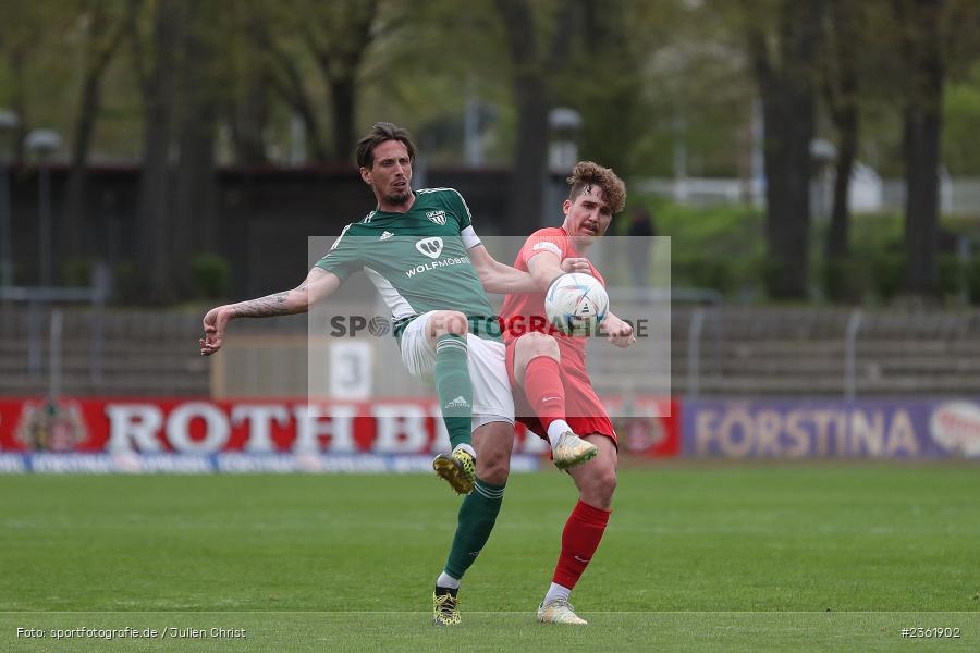 Lukas Billick, Sachs-Stadion, Schweinfurt, 26.04.2023, sport, action, Fussball, BFV, 33. Spieltag, Regionalliga Bayern, HAN, FCS, SpVgg Hankofen-Hailing, 1. FC Schweinfurt - Bild-ID: 2361902