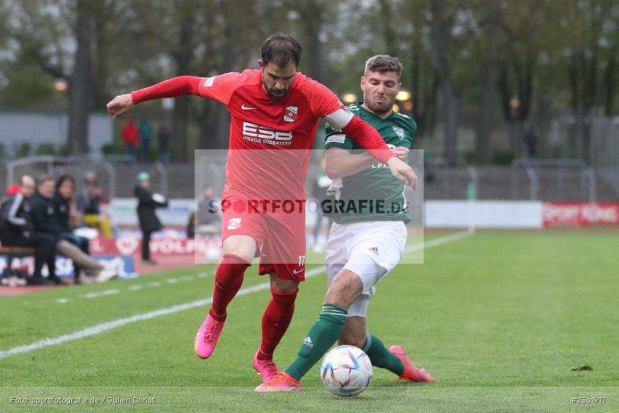 Daniel Hofer, Sachs-Stadion, Schweinfurt, 26.04.2023, sport, action, Fussball, BFV, 33. Spieltag, Regionalliga Bayern, HAN, FCS, SpVgg Hankofen-Hailing, 1. FC Schweinfurt - Bild-ID: 2361917