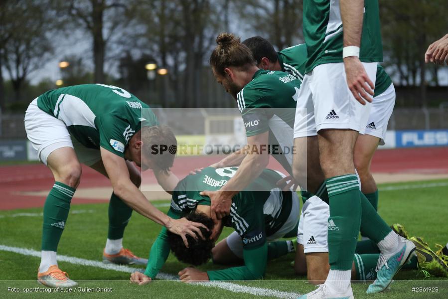 Malik Mc Lemore, Sachs-Stadion, Schweinfurt, 26.04.2023, sport, action, Fussball, BFV, 33. Spieltag, Regionalliga Bayern, HAN, FCS, SpVgg Hankofen-Hailing, 1. FC Schweinfurt - Bild-ID: 2361923