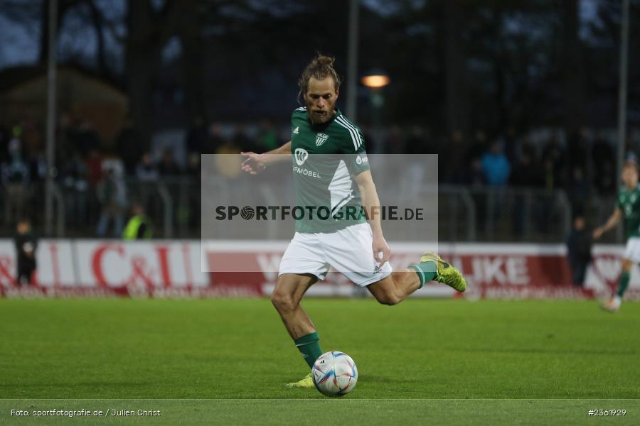 Kristian Böhnlein, Sachs-Stadion, Schweinfurt, 26.04.2023, sport, action, Fussball, BFV, 33. Spieltag, Regionalliga Bayern, HAN, FCS, SpVgg Hankofen-Hailing, 1. FC Schweinfurt - Bild-ID: 2361929