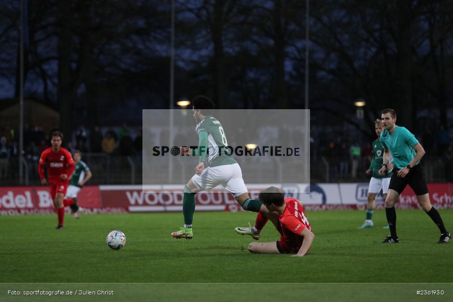Malik Mc Lemore, Sachs-Stadion, Schweinfurt, 26.04.2023, sport, action, Fussball, BFV, 33. Spieltag, Regionalliga Bayern, HAN, FCS, SpVgg Hankofen-Hailing, 1. FC Schweinfurt - Bild-ID: 2361930