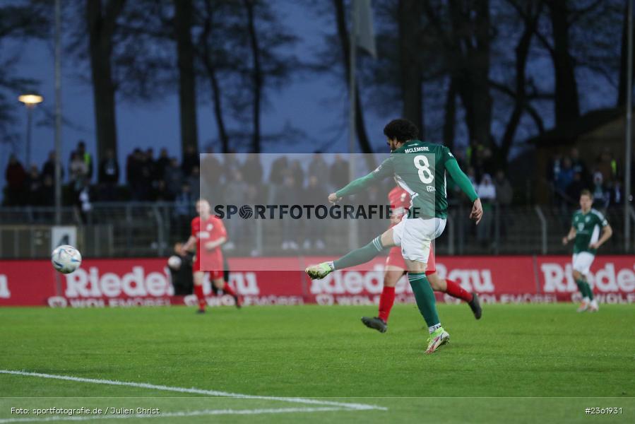Malik Mc Lemore, Sachs-Stadion, Schweinfurt, 26.04.2023, sport, action, Fussball, BFV, 33. Spieltag, Regionalliga Bayern, HAN, FCS, SpVgg Hankofen-Hailing, 1. FC Schweinfurt - Bild-ID: 2361931