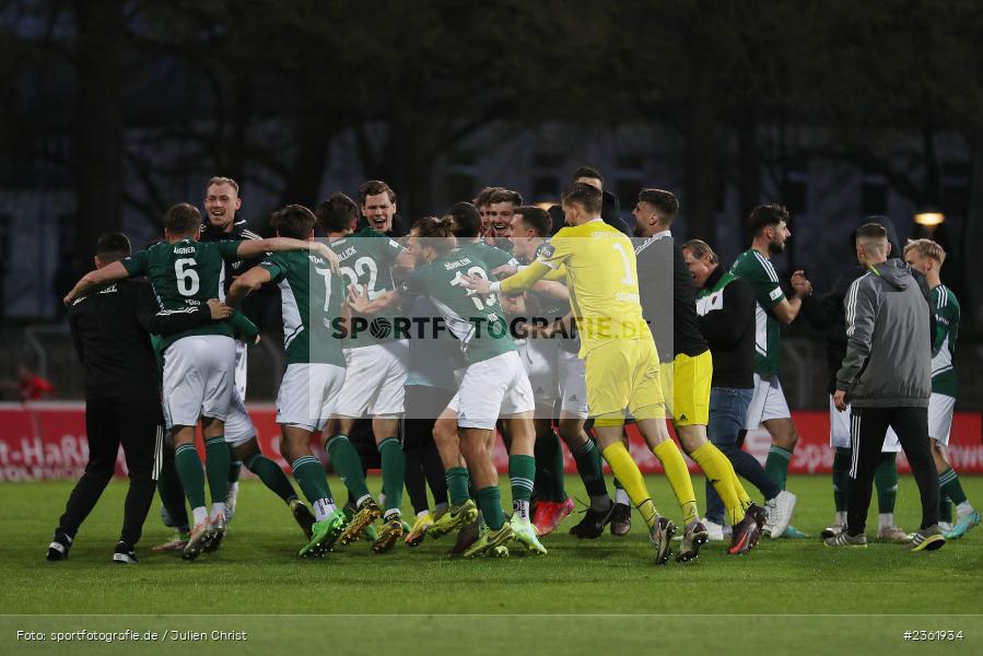 Sachs-Stadion, Schweinfurt, 26.04.2023, sport, action, Fussball, BFV, 33. Spieltag, Regionalliga Bayern, HAN, FCS, SpVgg Hankofen-Hailing, 1. FC Schweinfurt - Bild-ID: 2361934