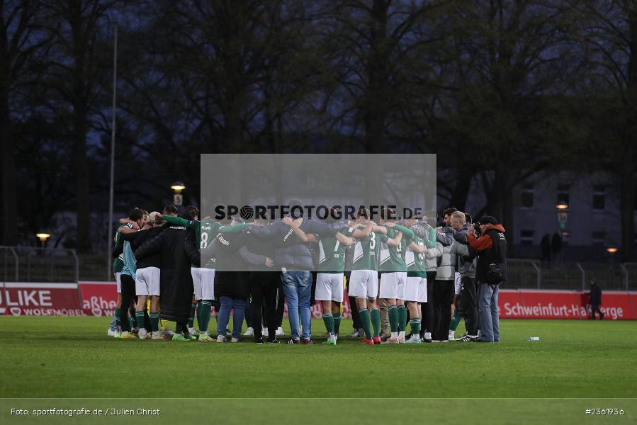 Sachs-Stadion, Schweinfurt, 26.04.2023, sport, action, Fussball, BFV, 33. Spieltag, Regionalliga Bayern, HAN, FCS, SpVgg Hankofen-Hailing, 1. FC Schweinfurt - Bild-ID: 2361936