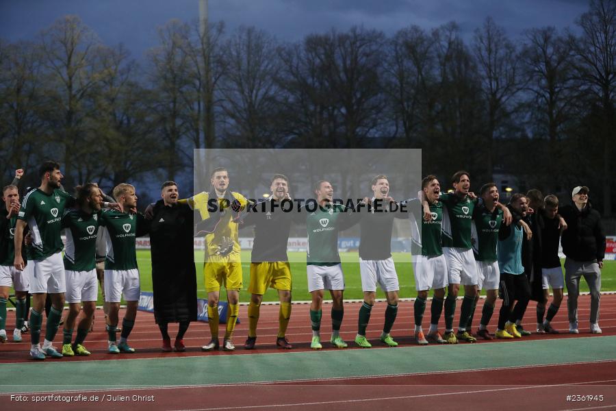 Sachs-Stadion, Schweinfurt, 26.04.2023, sport, action, Fussball, BFV, 33. Spieltag, Regionalliga Bayern, HAN, FCS, SpVgg Hankofen-Hailing, 1. FC Schweinfurt - Bild-ID: 2361945
