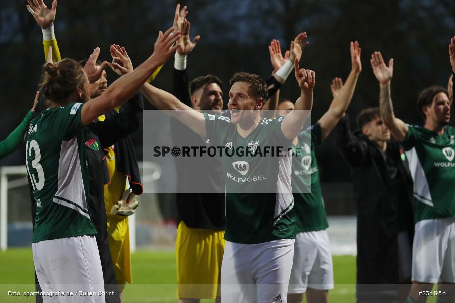 Sachs-Stadion, Schweinfurt, 26.04.2023, sport, action, Fussball, BFV, 33. Spieltag, Regionalliga Bayern, HAN, FCS, SpVgg Hankofen-Hailing, 1. FC Schweinfurt - Bild-ID: 2361956