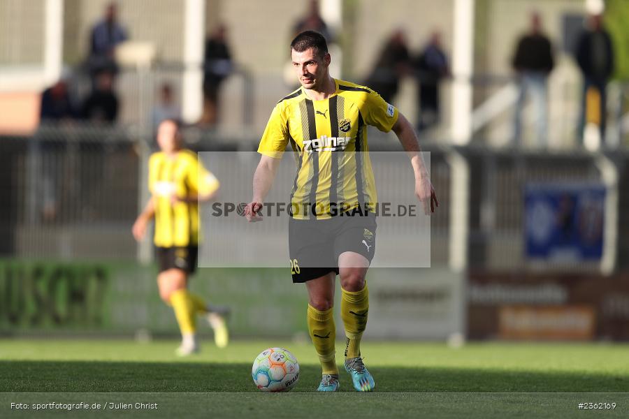 Lukas Chrubasik, Stadion am Schönbusch, Aschaffenburg, 28.04.2023, sport, action, Fussball, BFV, 34. Spieltag, Regionalliga Bayern, DJK, SVA, DJK Vilzing, SV Viktoria Aschaffenburg - Bild-ID: 2362169