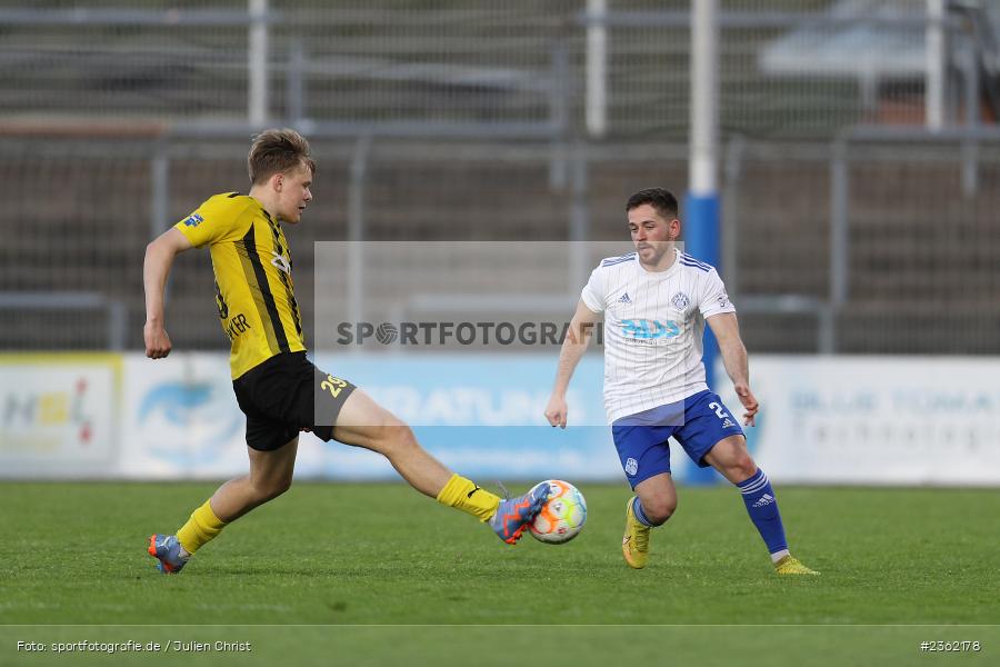 Sebastian Niedermayer, Stadion am Schönbusch, Aschaffenburg, 28.04.2023, sport, action, Fussball, BFV, 34. Spieltag, Regionalliga Bayern, DJK, SVA, DJK Vilzing, SV Viktoria Aschaffenburg - Bild-ID: 2362178