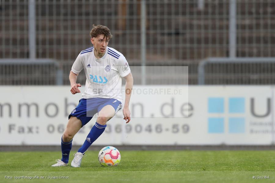 Benedict Laverty, Stadion am Schönbusch, Aschaffenburg, 28.04.2023, sport, action, Fussball, BFV, 34. Spieltag, Regionalliga Bayern, DJK, SVA, DJK Vilzing, SV Viktoria Aschaffenburg - Bild-ID: 2362184