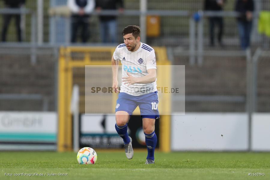Benjamin Baier, Stadion am Schönbusch, Aschaffenburg, 28.04.2023, sport, action, Fussball, BFV, 34. Spieltag, Regionalliga Bayern, DJK, SVA, DJK Vilzing, SV Viktoria Aschaffenburg - Bild-ID: 2362190